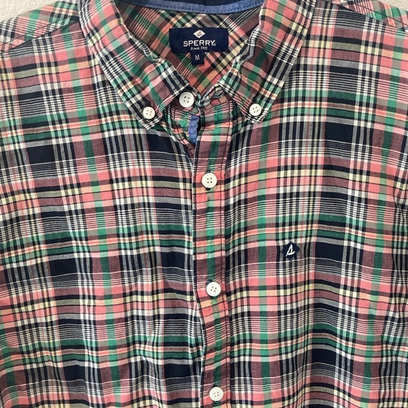 Men's Sperry Top Sider Cranston Plaid Button Down Shirt - Picture 3 of 5